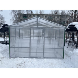 Теплица "ПРЯМОСТЕННАЯ" 3,5м*6м из проф. трубы 30*30*2 мм цена